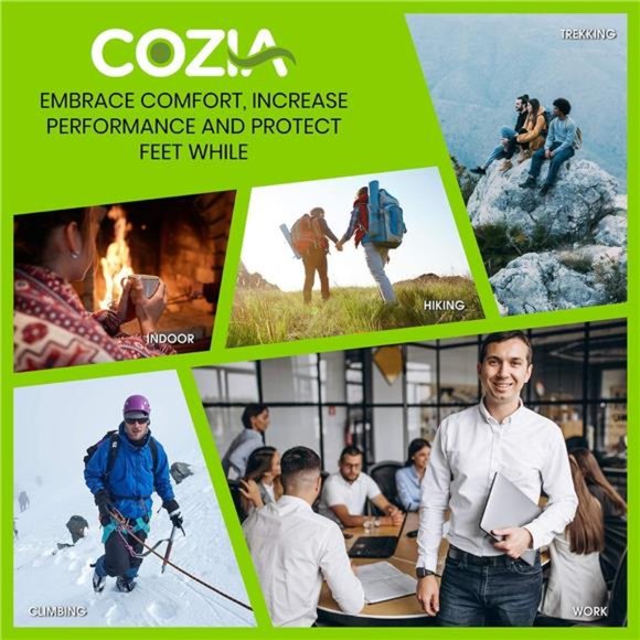 Merino Wool Socks for Men and Women Warm thermal Boot Hiking Socks 3 Pairs - Picture 5 of 6